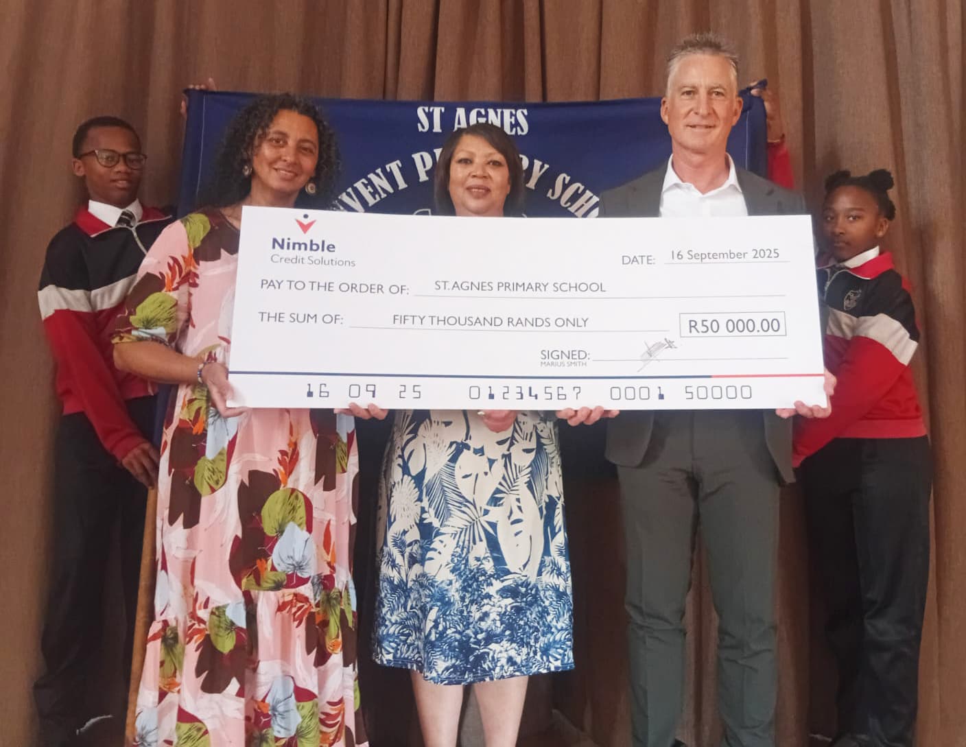 Nimble team celebrating at the CapeBPO Awards 2025